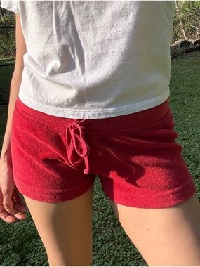 Red Hard Tail Shorts